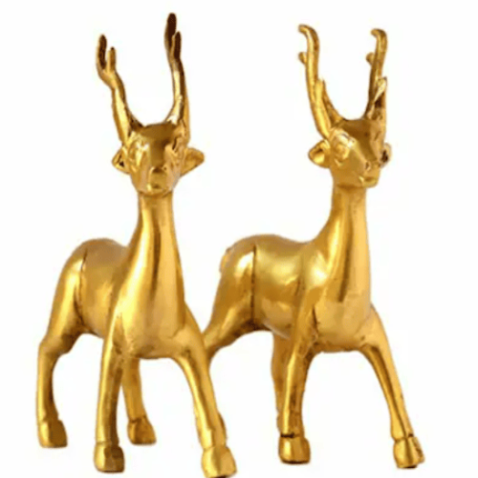 Brass Metal Deer (set)